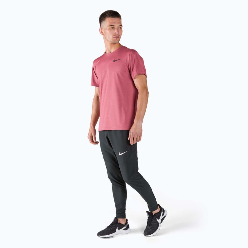Футболка тренувальна чоловіча Nike Hyper Dry Top рожева CZ1181-690 2