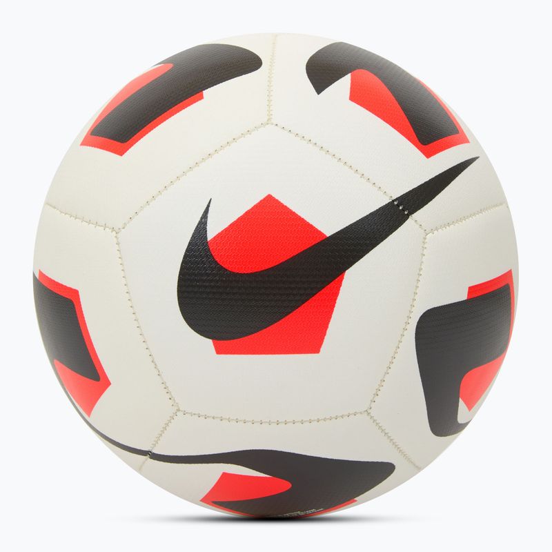 М'яч футбольний Nike Park Team 2.0 white/bright crimson/black розмір 3