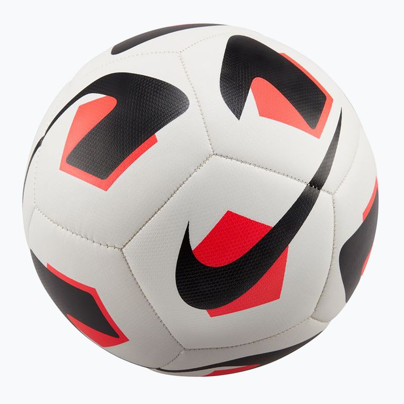 М'яч футбольний Nike Park Team 2.0 white/bright crimson/black розмір 3 5