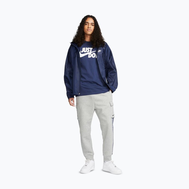Футболка чоловіча Nike Sportswear JDI midnight navy/white 2