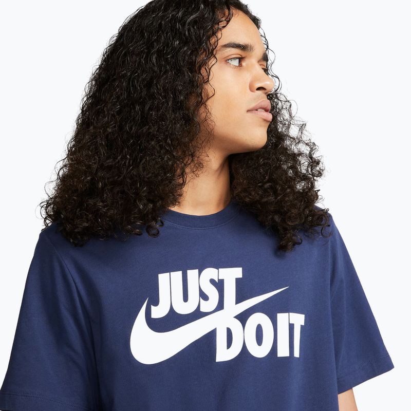 Футболка чоловіча Nike Sportswear JDI midnight navy/white 4