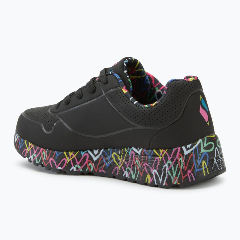 Дитячі туфлі SKECHERS Uno Lite Lovely Luv чорні/різнокольорові 3