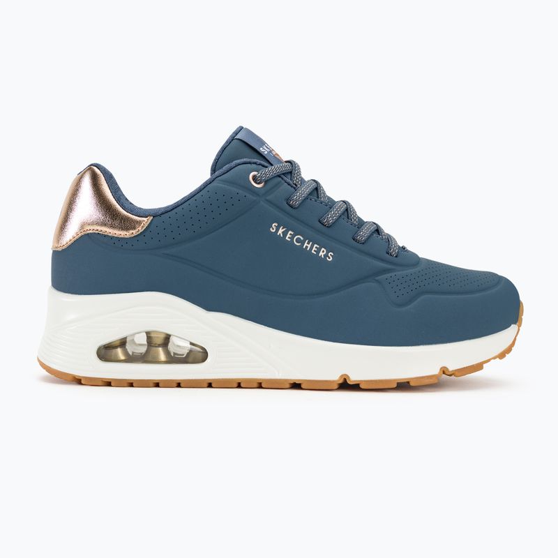 Черевики жіночі SKECHERS Uno Shimmer Away navy 3