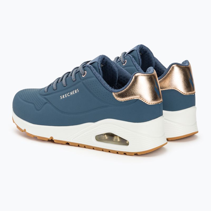 Черевики жіночі SKECHERS Uno Shimmer Away navy 4