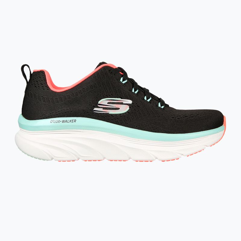 Жіночі кросівки SKECHERS D'Lux Walker Let It Glow чорні/м'ятні 8