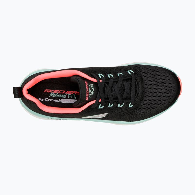 Жіночі кросівки SKECHERS D'Lux Walker Let It Glow чорні/м'ятні 11
