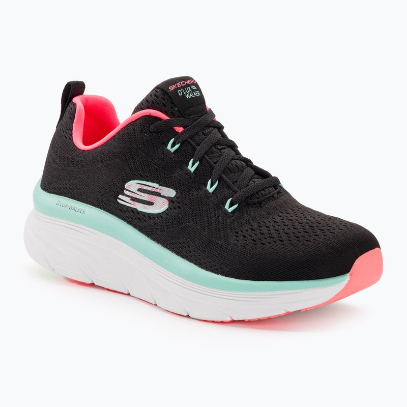 Жіночі кросівки SKECHERS D'Lux Walker Let It Glow чорні/м'ятні 2
