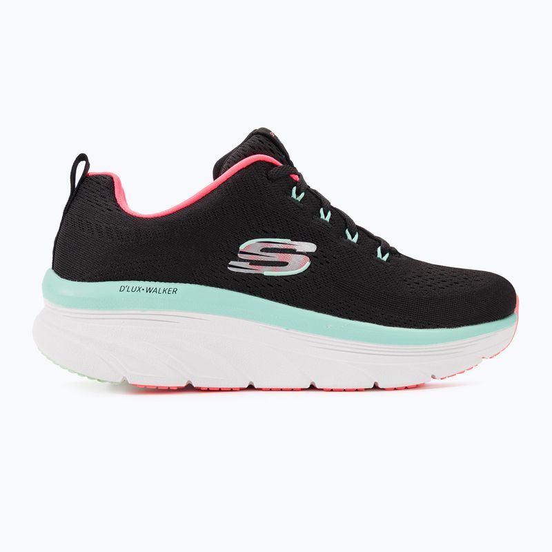 Жіночі кросівки SKECHERS D'Lux Walker Let It Glow чорні/м'ятні 3
