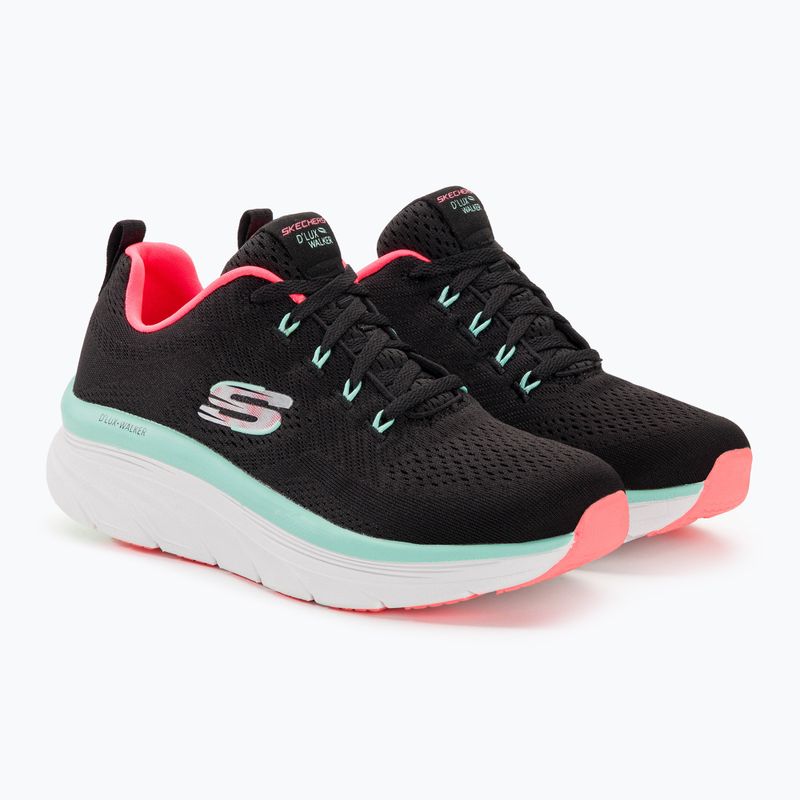 Жіночі кросівки SKECHERS D'Lux Walker Let It Glow чорні/м'ятні 5