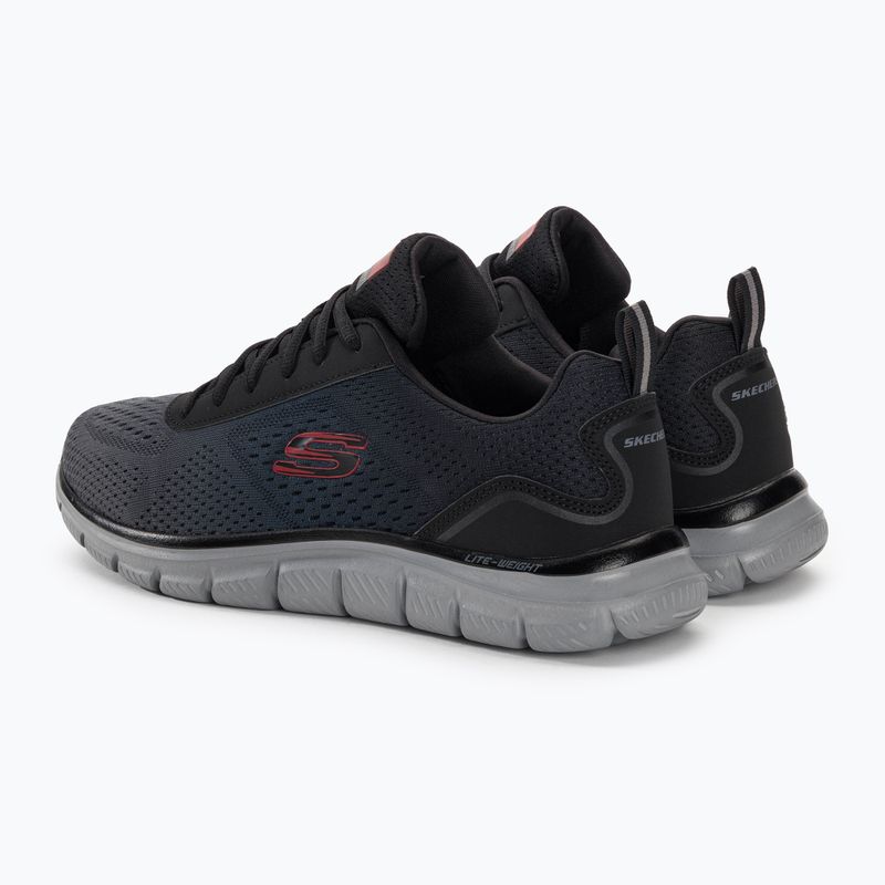 Кросівки тренувальні чоловічі SKECHERS Track Ripkent black/charcoal 4
