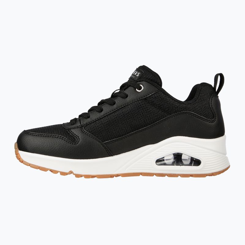 Черевики жіночі SKECHERS Uno Inside Matters black/white/mesh 9