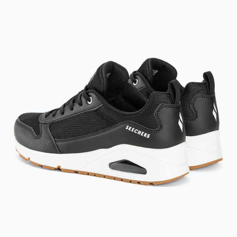 Черевики жіночі SKECHERS Uno Inside Matters black/white/mesh 4