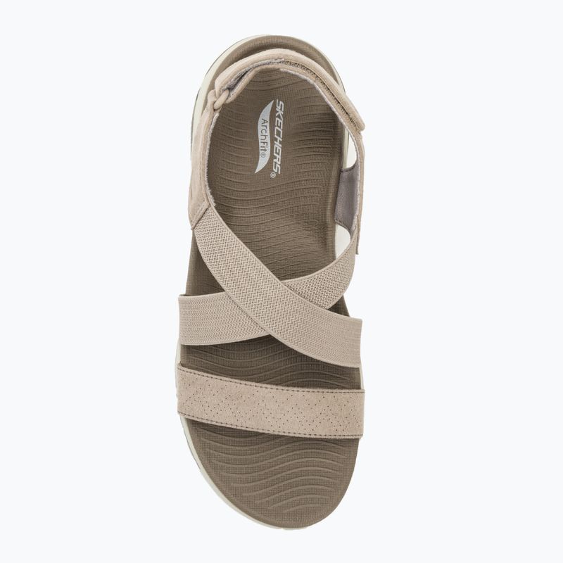 Жіночі босоніжки SKECHERS Go Walk Arch Fit Treasured taupe 5