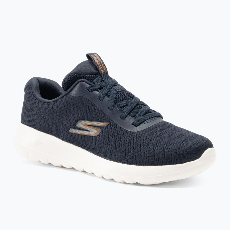 Кросівки чоловічі SKECHERS Go Walk Max Midshore navy/white/orange