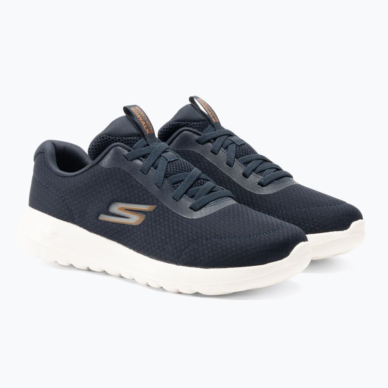 Кросівки чоловічі SKECHERS Go Walk Max Midshore navy/white/orange 4