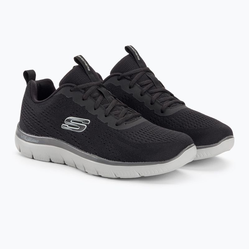 Кросівки тренувальні чоловічі SKECHERS Summits Torre black/charcoal 4