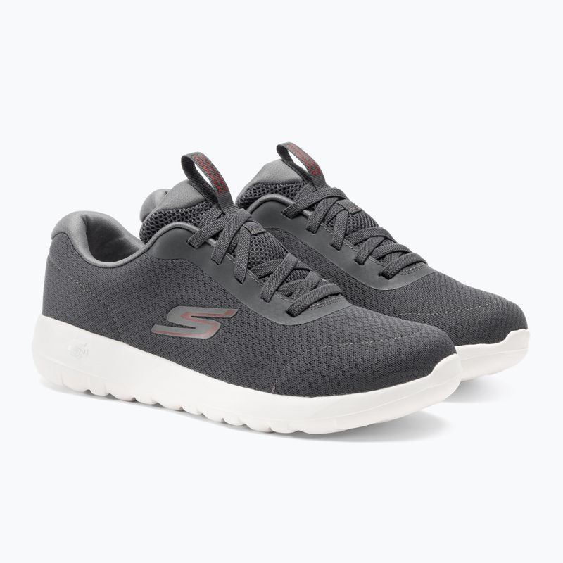 Кросівки чоловічі SKECHERS Go Walk Max Midshore charcoal/white/red 4