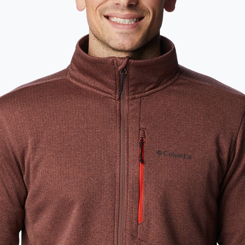 Кофта трекінгова чоловіча Columbia Park View Fleece FZ light raisin heather 6