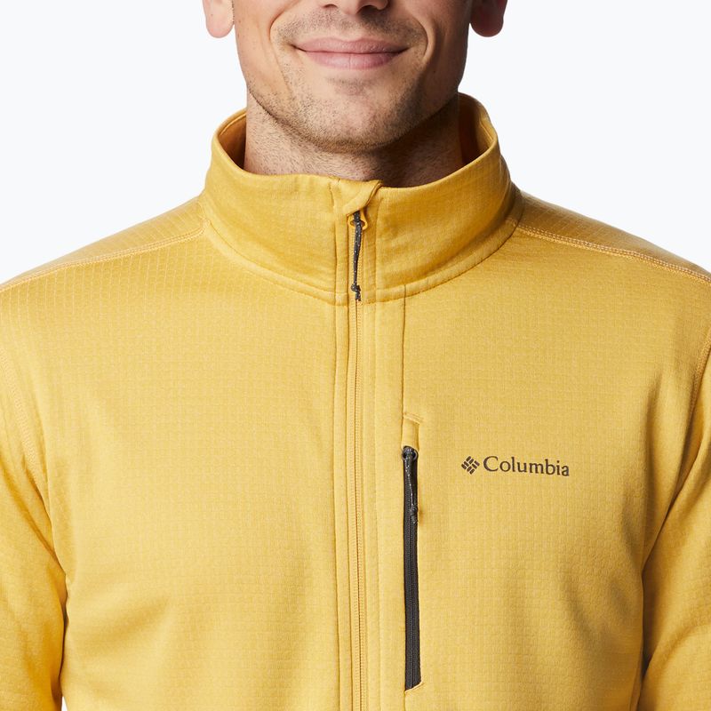 Кофта трекінгова чоловіча Columbia Park View Fleece FZ golden nugget heather 6