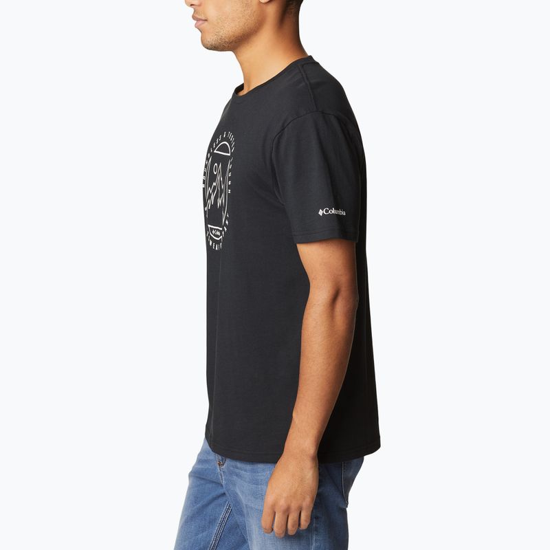 Футболка трекінгова чоловіча Columbia Rapid Ridge Graphic black/boundless graphic 3