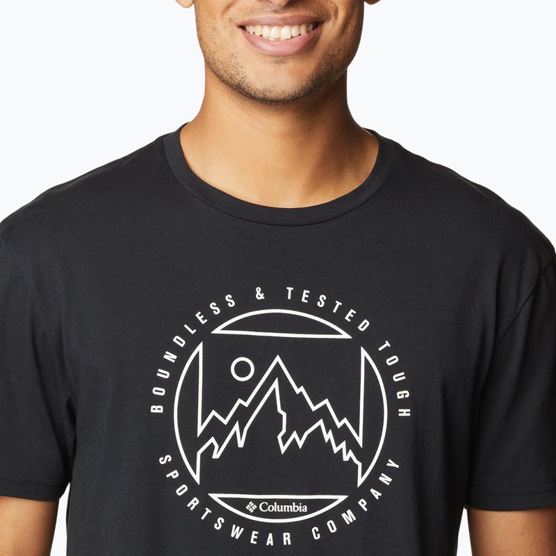 Футболка трекінгова чоловіча Columbia Rapid Ridge Graphic black/boundless graphic 4