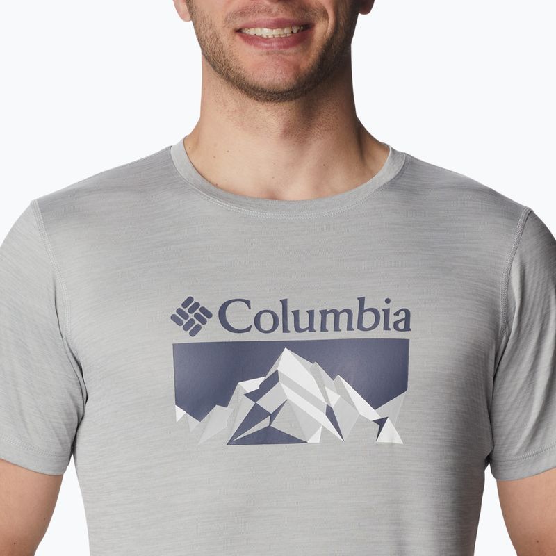 Футболка трекінгова чоловіча Columbia Zero Rules Grph columbia grey hthr/fractal peaks grx 4