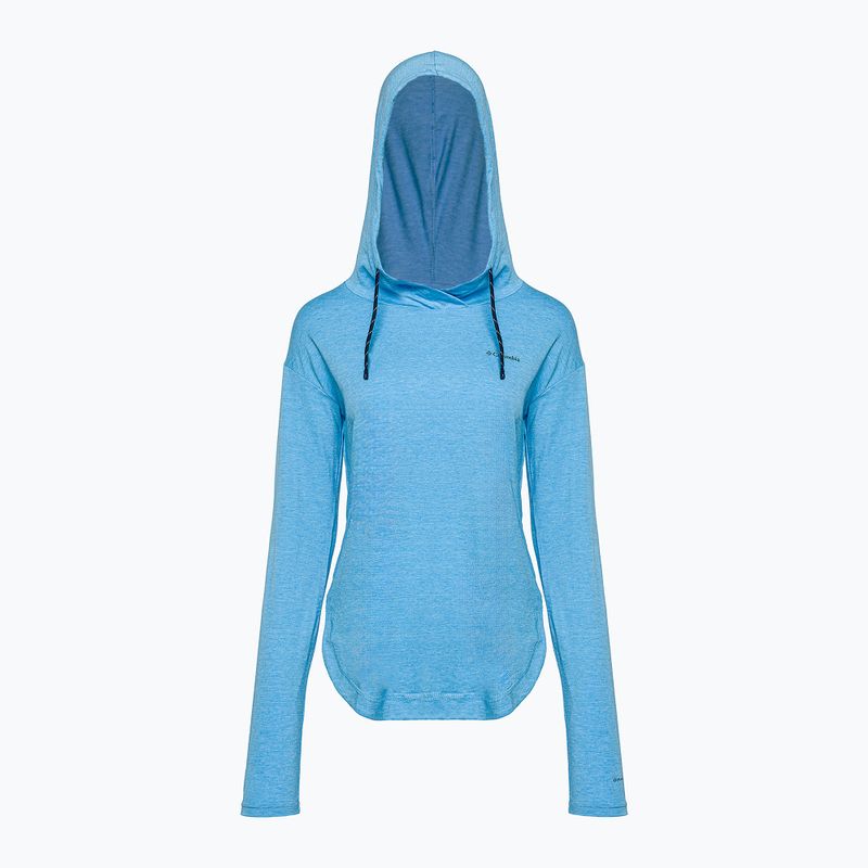 Кофта трекінгова жіноча Columbia Sun Trek EU Hooded Pullover vista blue heather 6