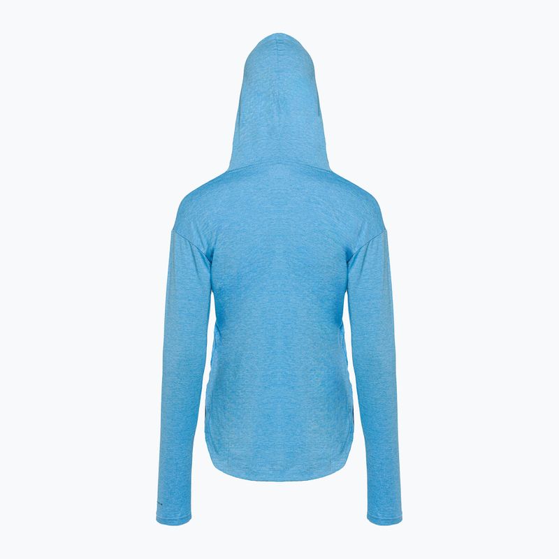 Кофта трекінгова жіноча Columbia Sun Trek EU Hooded Pullover vista blue heather 7