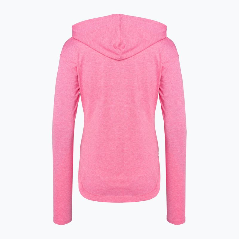 Кофта трекінгова жіноча Columbia Sun Trek EU Hooded Pullover wild geranium heather 7