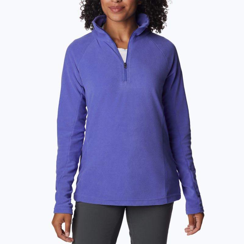 Кофта трекінгова жіноча Columbia Glacial IV 1/2 Zip purple lotus
