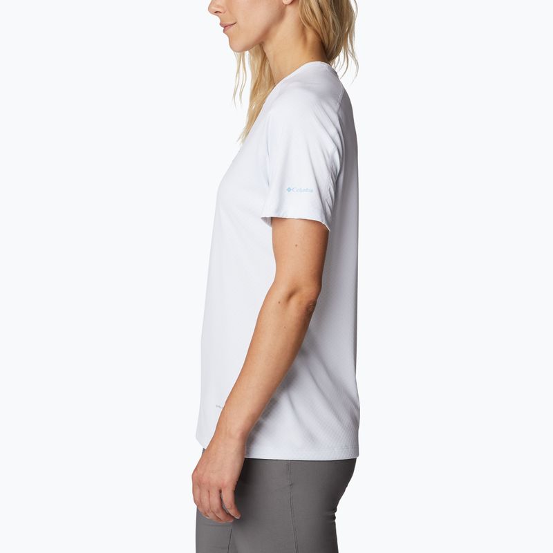 Футболка трекінгова жіноча Columbia Zero Rules Graphic Crew white/csc range lines graphic 3