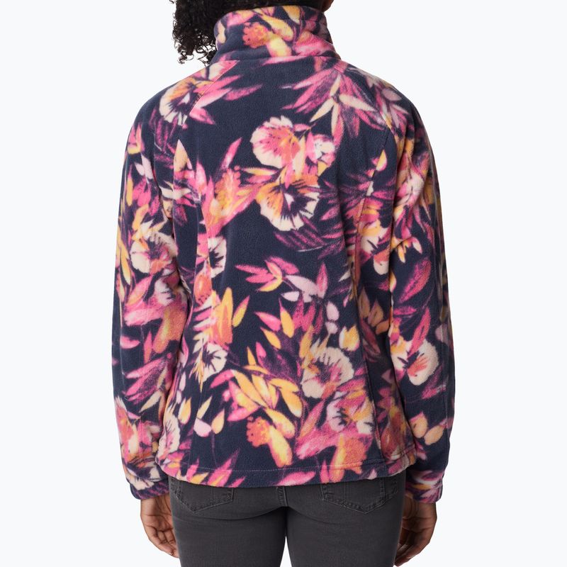 Кофта трекінгова жіноча Columbia Benton Springs Printed Fleece wild geranium/wisterian 2