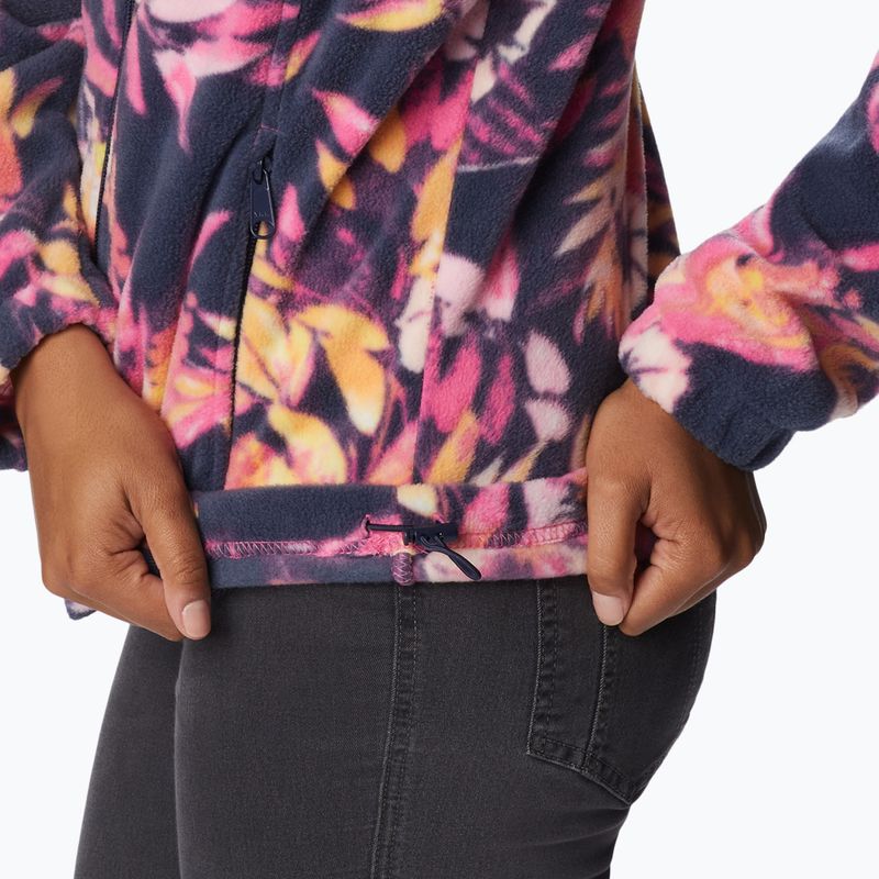 Кофта трекінгова жіноча Columbia Benton Springs Printed Fleece wild geranium/wisterian 5