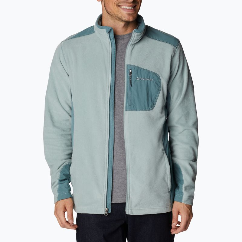 Кофта трекінгова чоловіча Columbia Klamath Range Full Zip niagara/metal