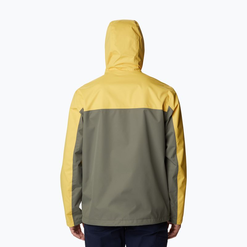 Куртка дощовик чоловіча Columbia Hikebound golden nugget/stone green 2