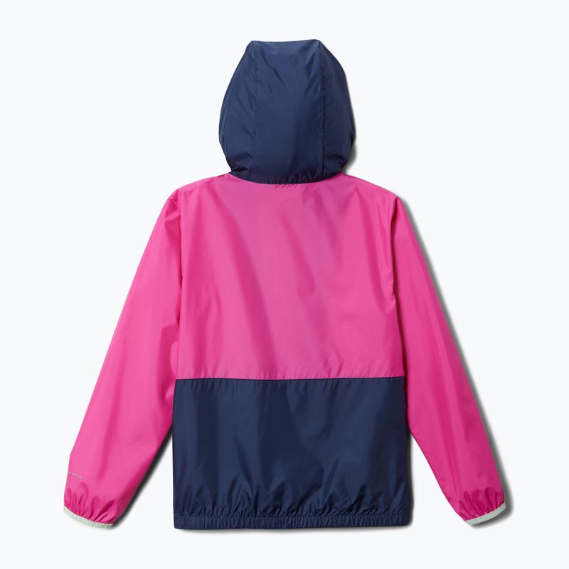 Вітровка дитяча Columbia Back Bowl Hdd Windbreaker pink ice/nocturnal/key west 2