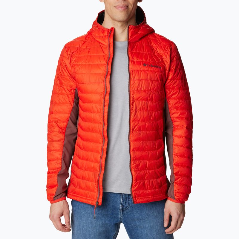 Куртка гібридна чоловіча Columbia Powder Pass Hooded spicy/light raisin 3