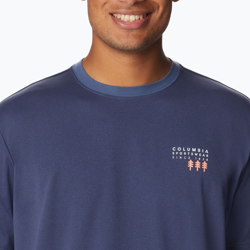 Футболка трекінгова чоловіча Columbia Legend Trail dark mountain/csc washed pines graphic 4