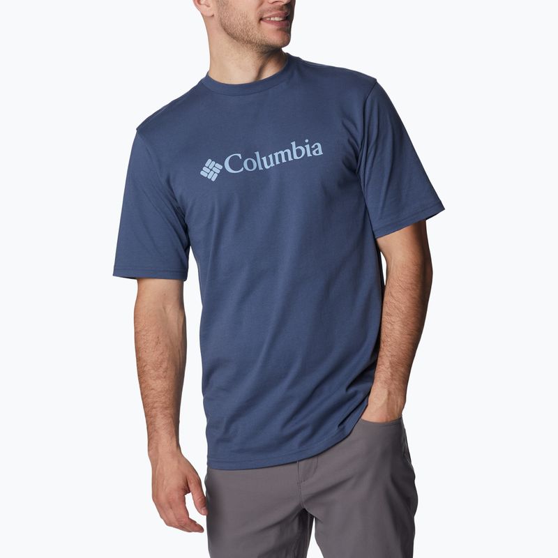 Футболка трекінгова чоловіча Columbia CSC Basic Logo dark mountain/csc branded graphic