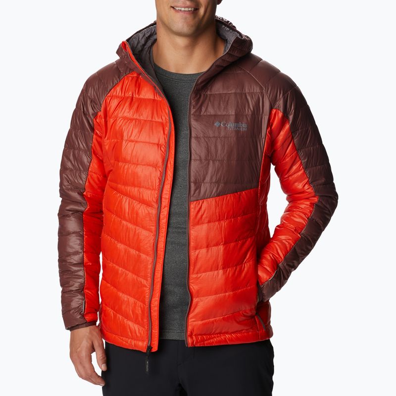 Пуховик чоловічий Columbia Platinum Peak Hooded spicy/light raisin