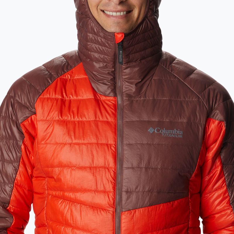 Пуховик чоловічий Columbia Platinum Peak Hooded spicy/light raisin 6