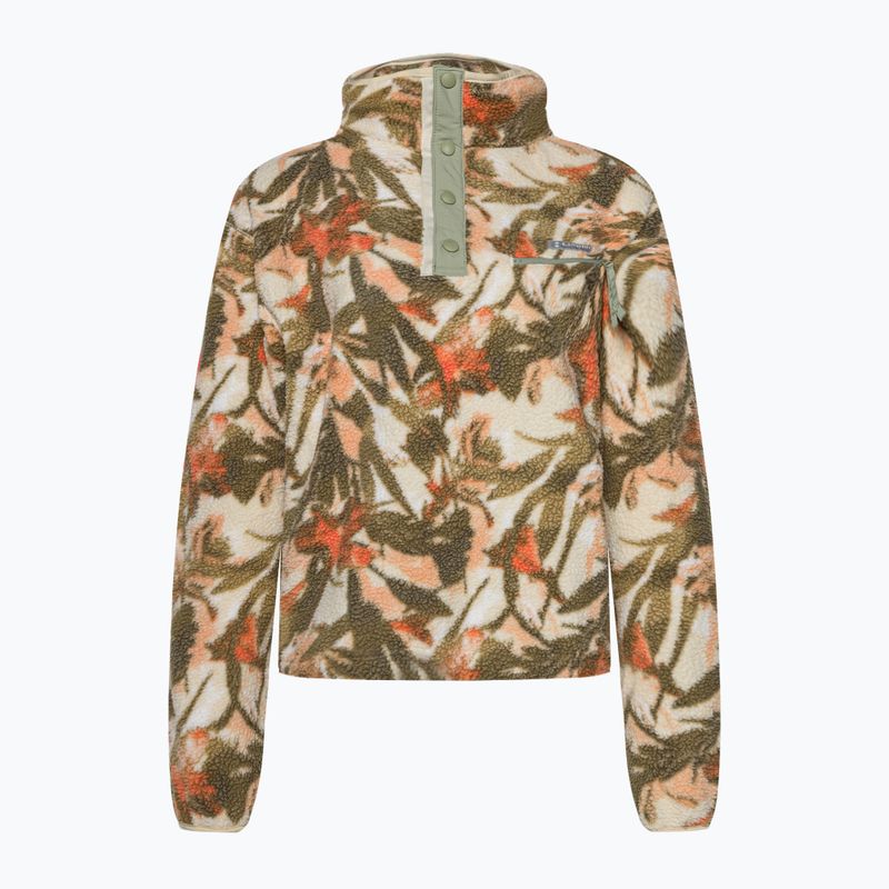Кофта трекінгова жіноча Columbia Helvetia Cropped 1/2 chalk/floriculture