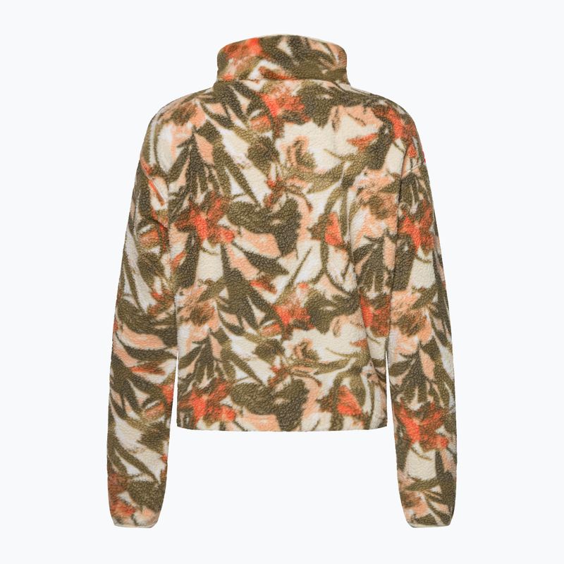 Кофта трекінгова жіноча Columbia Helvetia Cropped 1/2 chalk/floriculture 2
