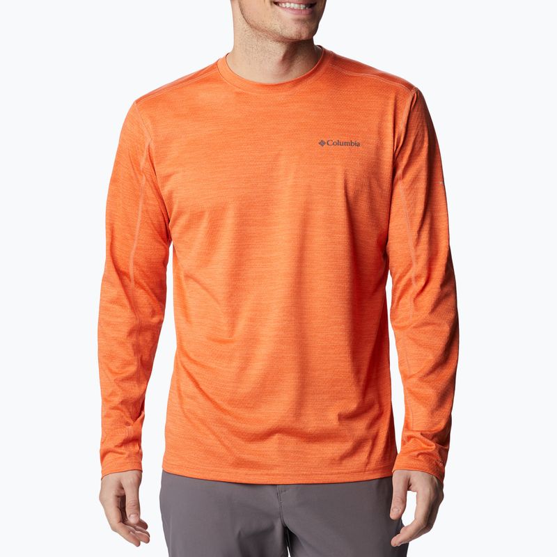 Лонгслів трекінговий чоловічий Columbia Alpine Chill Zero desert orange heather