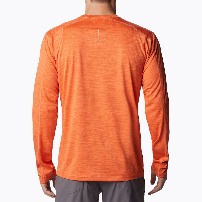 Лонгслів трекінговий чоловічий Columbia Alpine Chill Zero desert orange heather 2