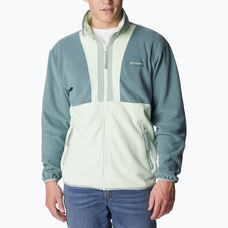 Кофта трекінгова чоловіча Columbia Back Bowl metal/ice green/niagara