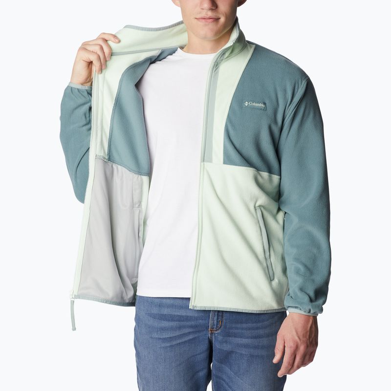Кофта трекінгова чоловіча Columbia Back Bowl metal/ice green/niagara 4