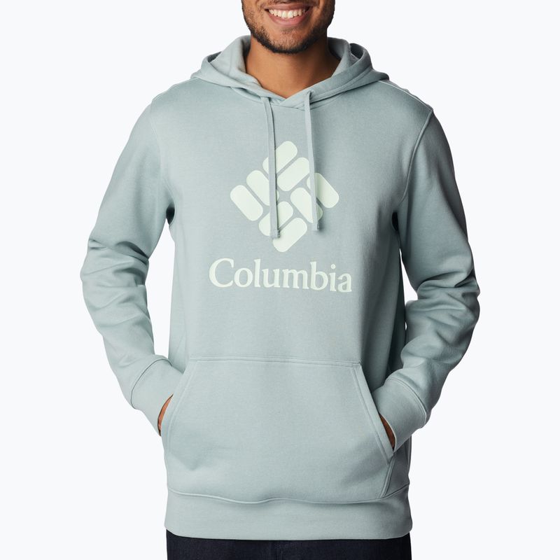Кофта трекінгова чоловіча Columbia Trek Hoodie niagara/csc stacked graphic