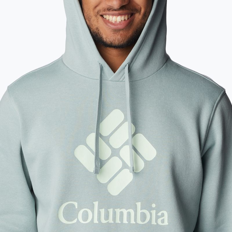 Кофта трекінгова чоловіча Columbia Trek Hoodie niagara/csc stacked graphic 5
