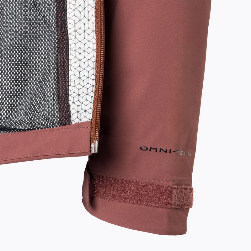 Куртка дощовик чоловіча Columbia Omni-Tech Ampli-Dry light raisin 3